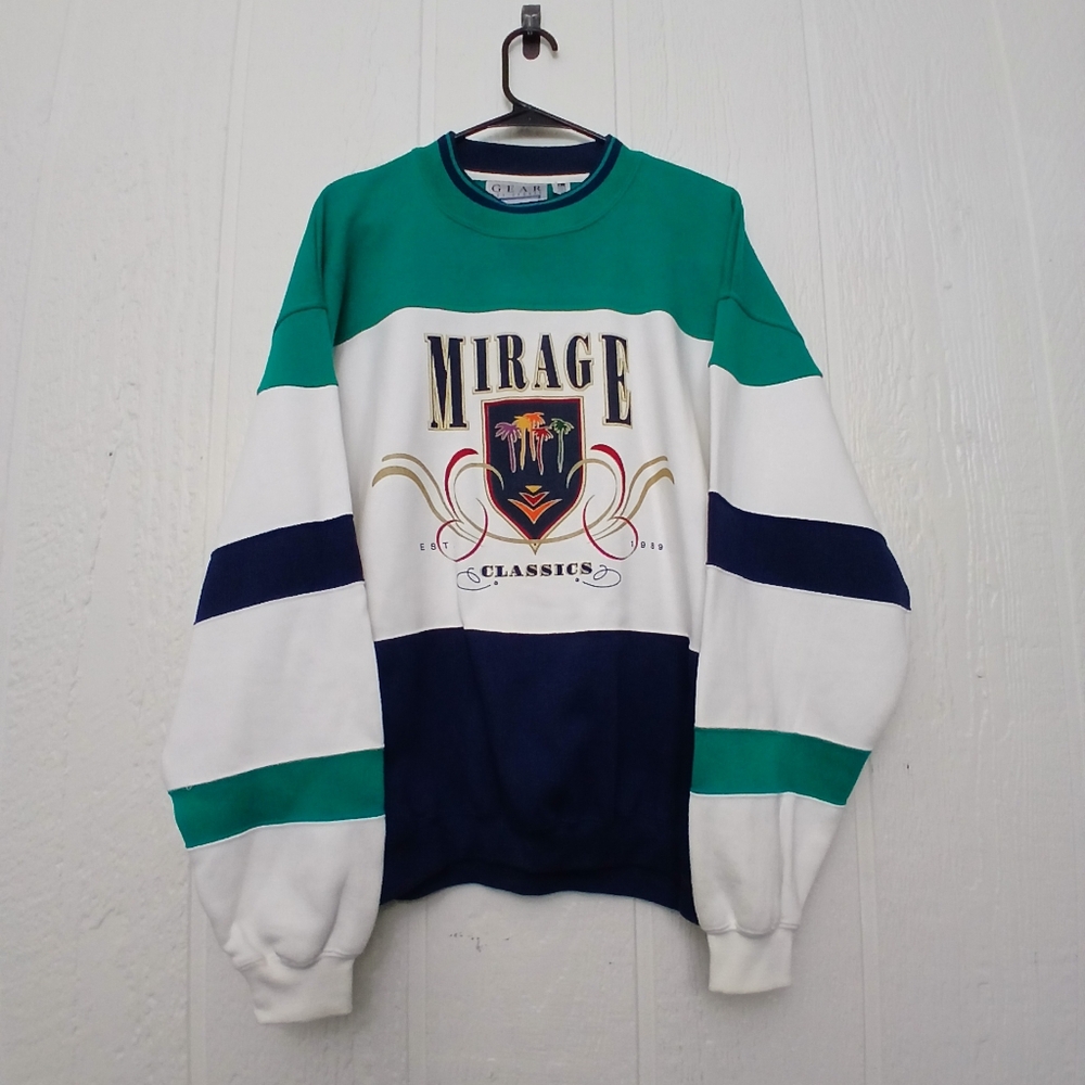 *VTG Retro 90s Gear For Sports Mirage Classics Crewneck Sweatshirt-Mens L